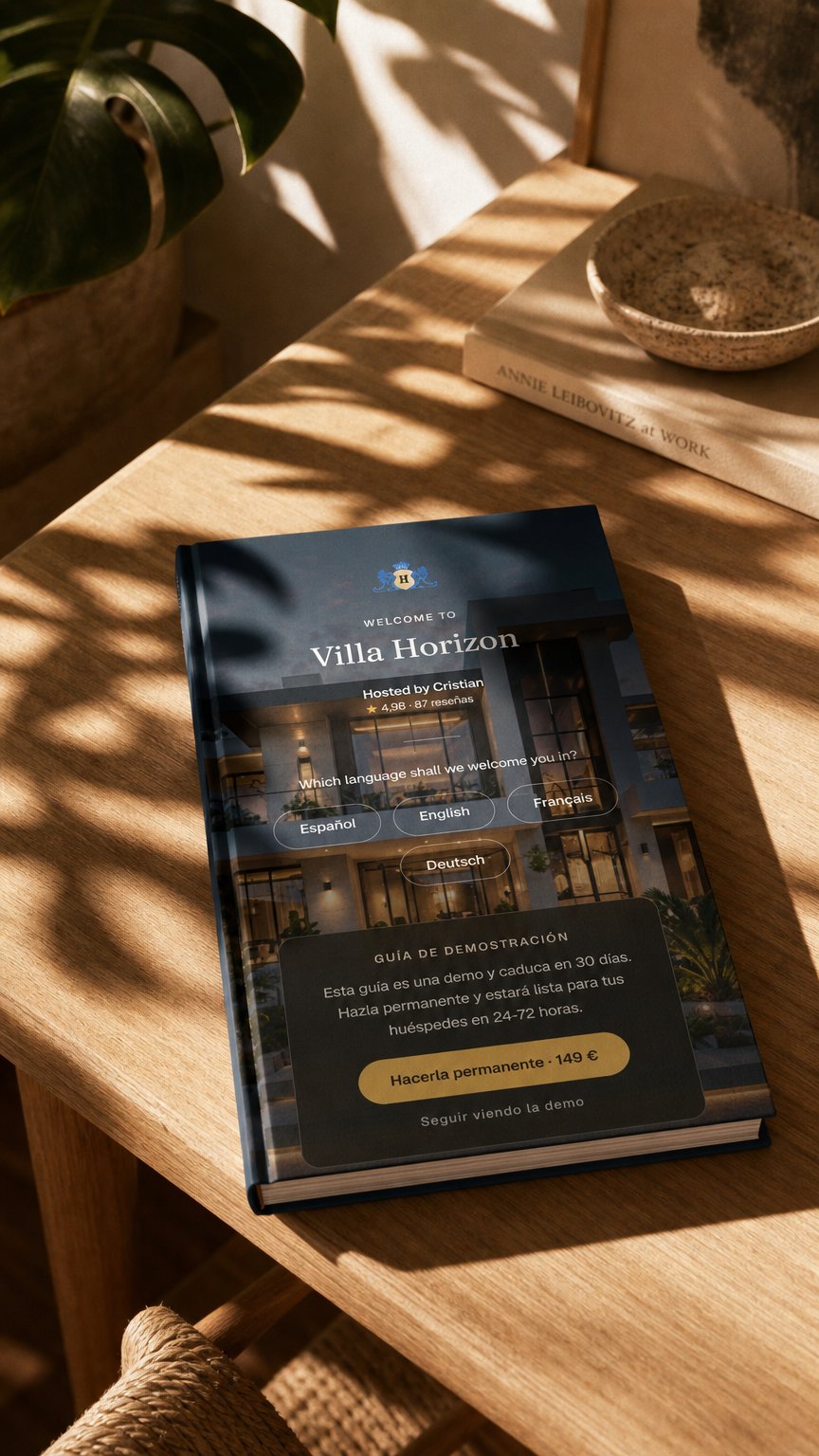 AI product shot of Guía del Huésped (Guest Guide)