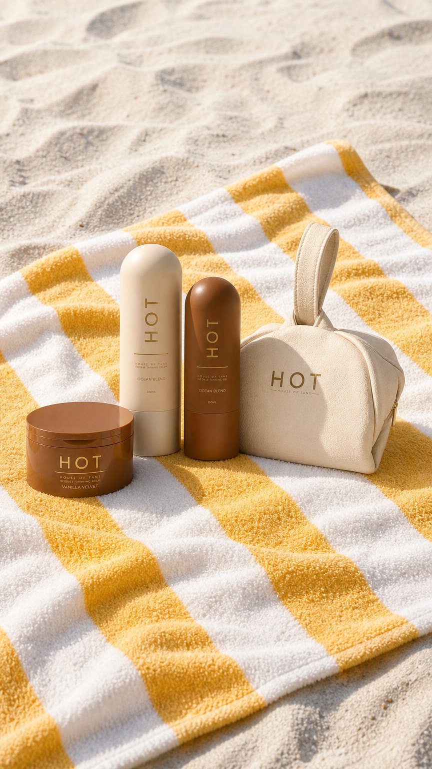 AI product shot of THE TRIO | INTENSE TANNING BUNDLE