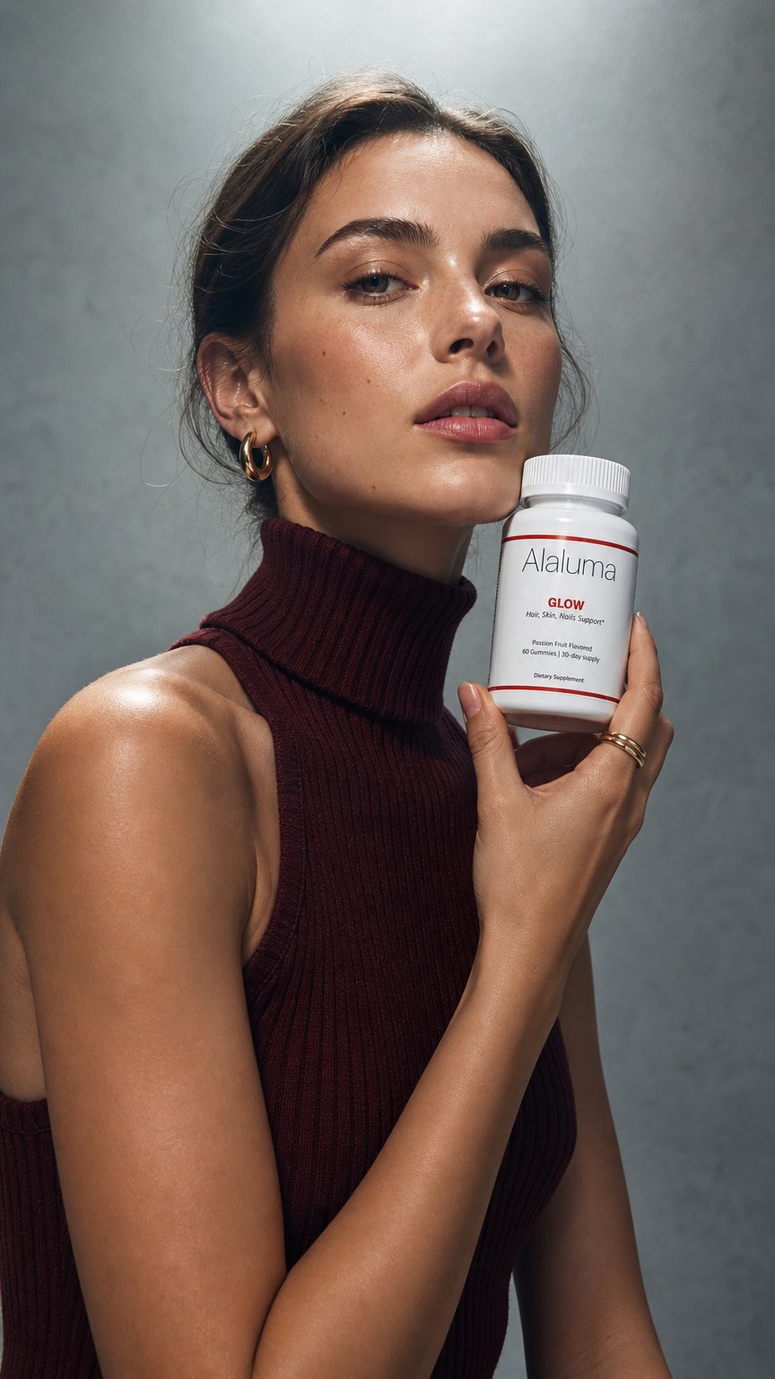 AI product shot of Hair, Skin, & Nails Gummies