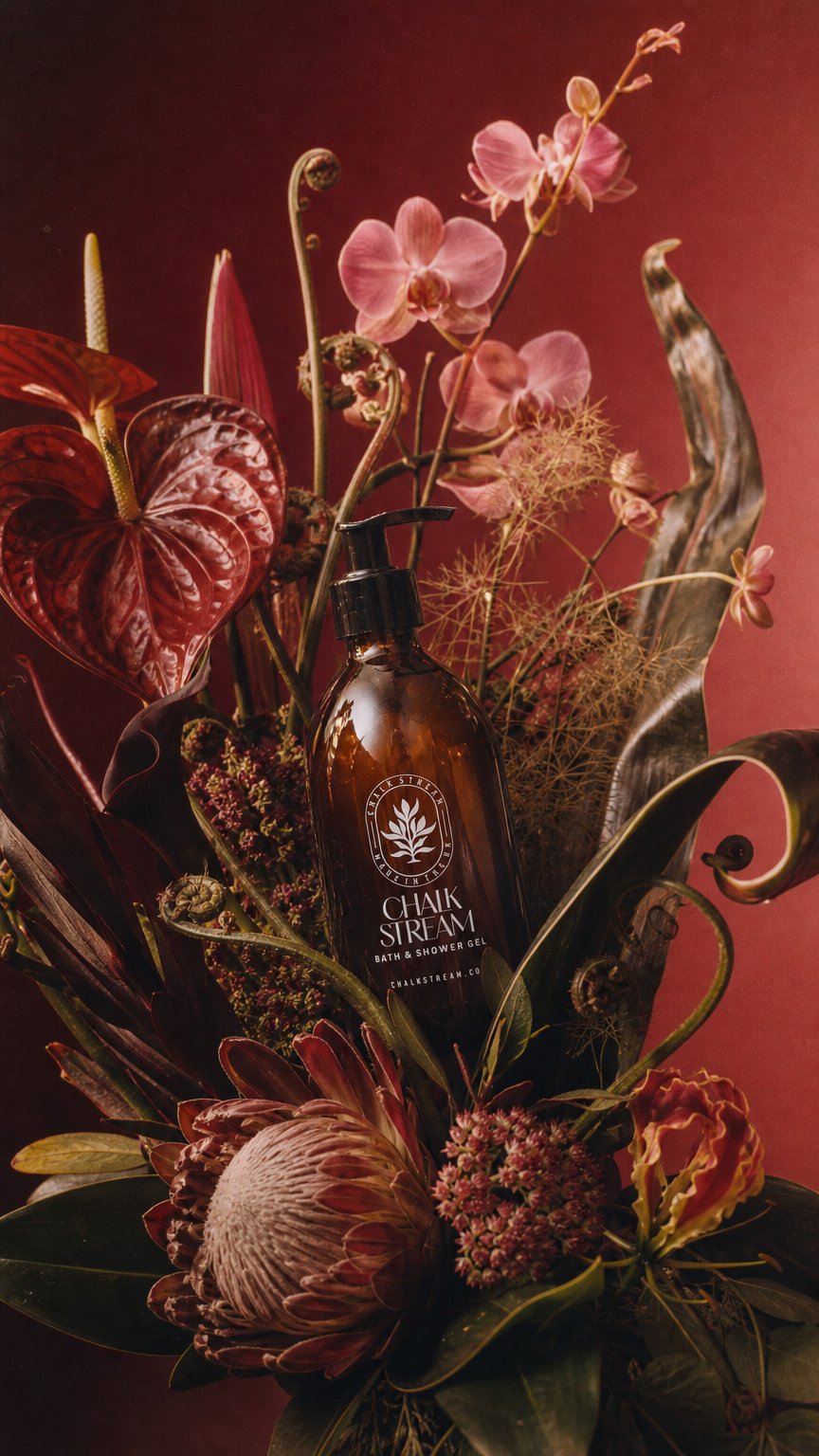 AI product shot of Aloe & Watercress Bath & Shower Gel with Hand & Body Lotion Set