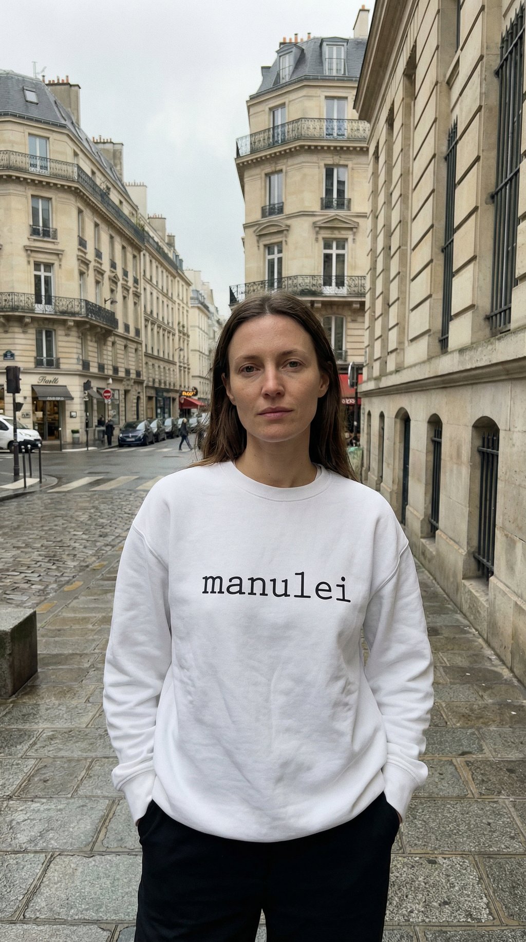 AI product shot of Chapter VIII: In His Silence She Felt Home Sweatshirt