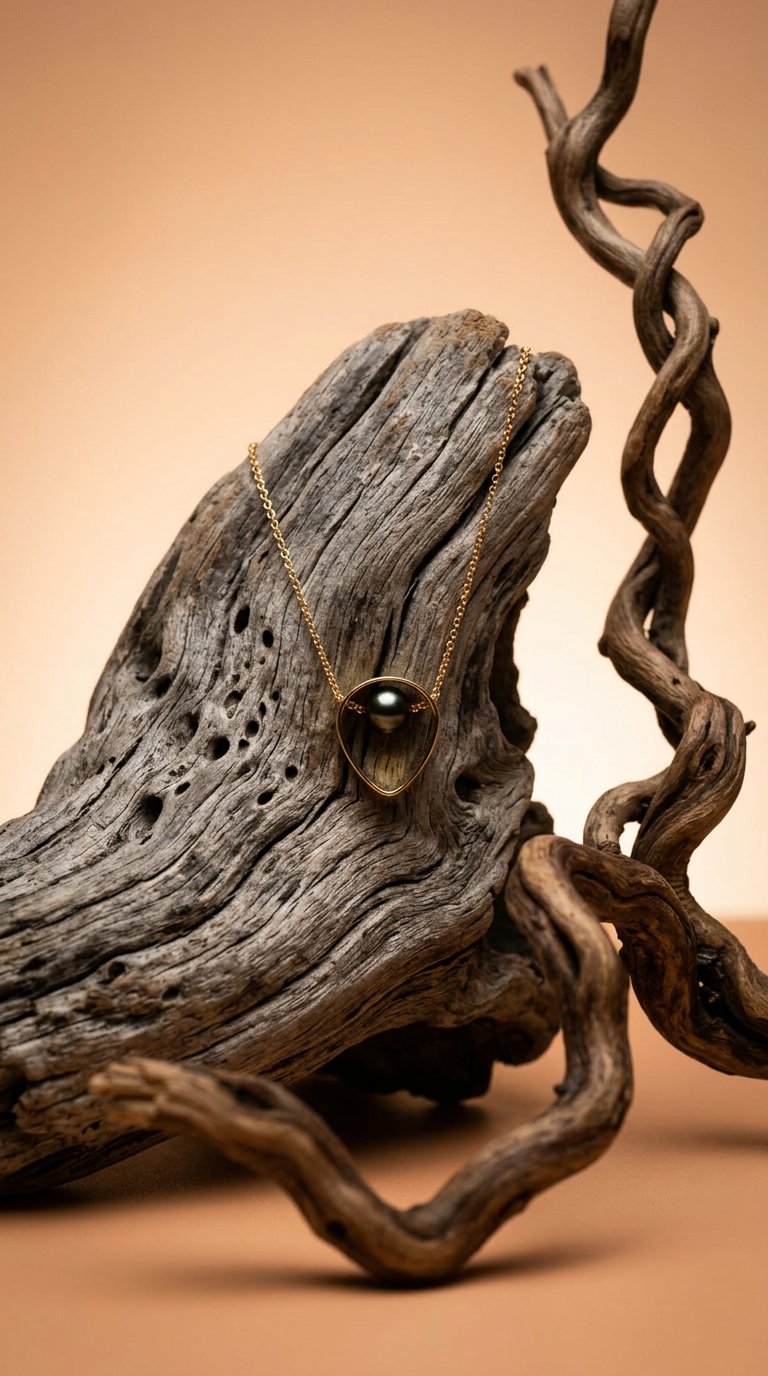 AI product shot of Moana Drop Necklace