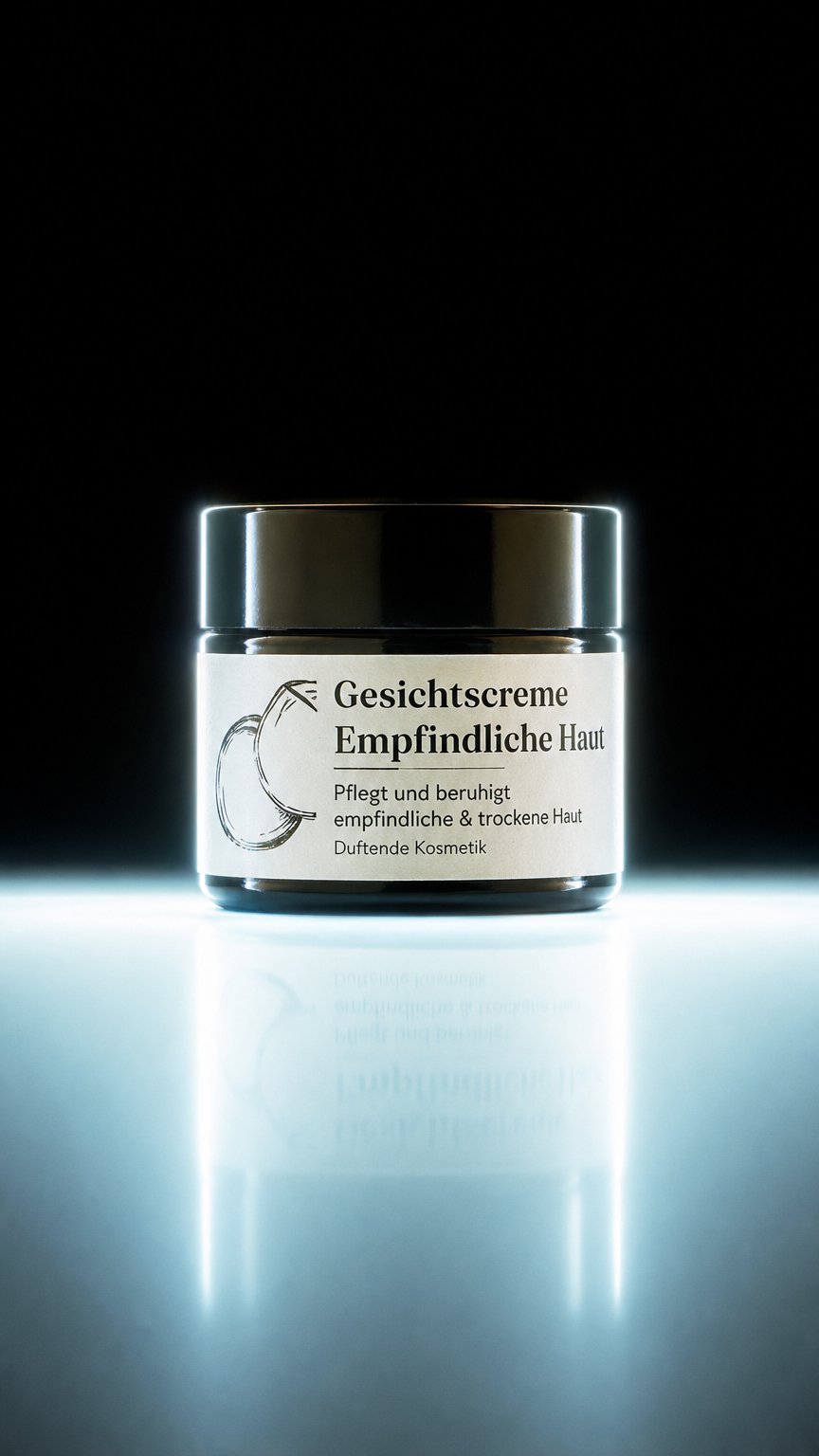 AI product shot of Gesichtscreme Empfindliche Haut