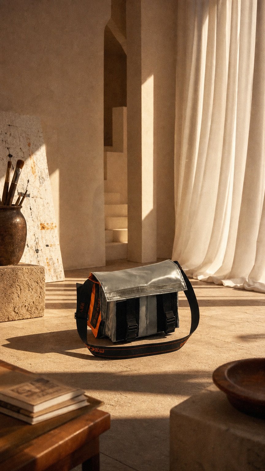 AI product shot of Small PVC Tool Bag with Two External Pockets