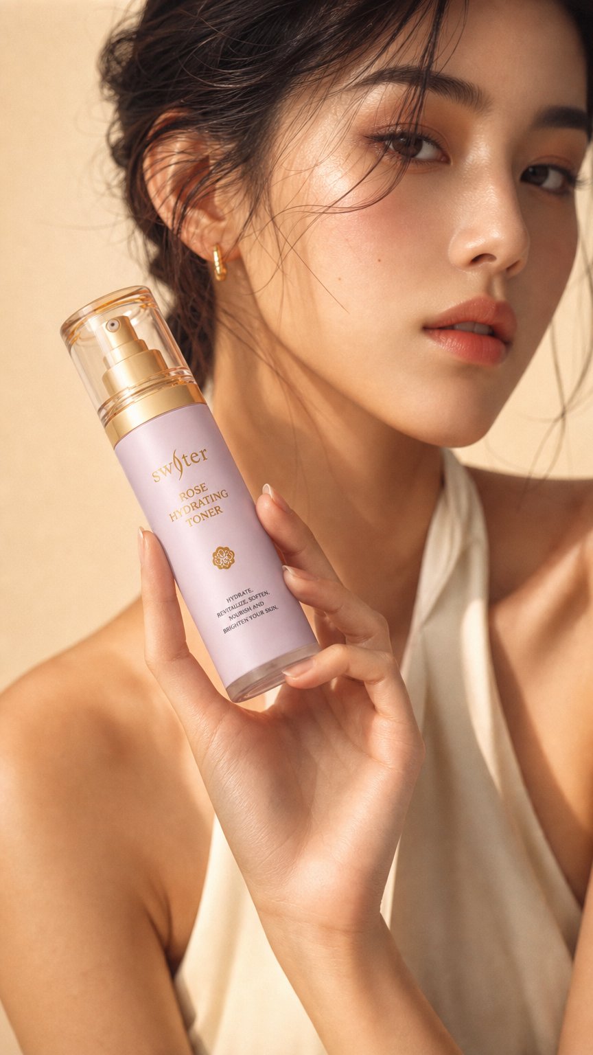 AI product shot of 保養品