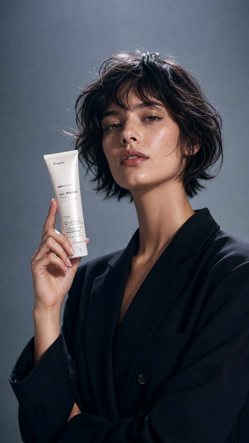 AI product shot of Erayba｜淨活平衡頭皮髮膜__150ml