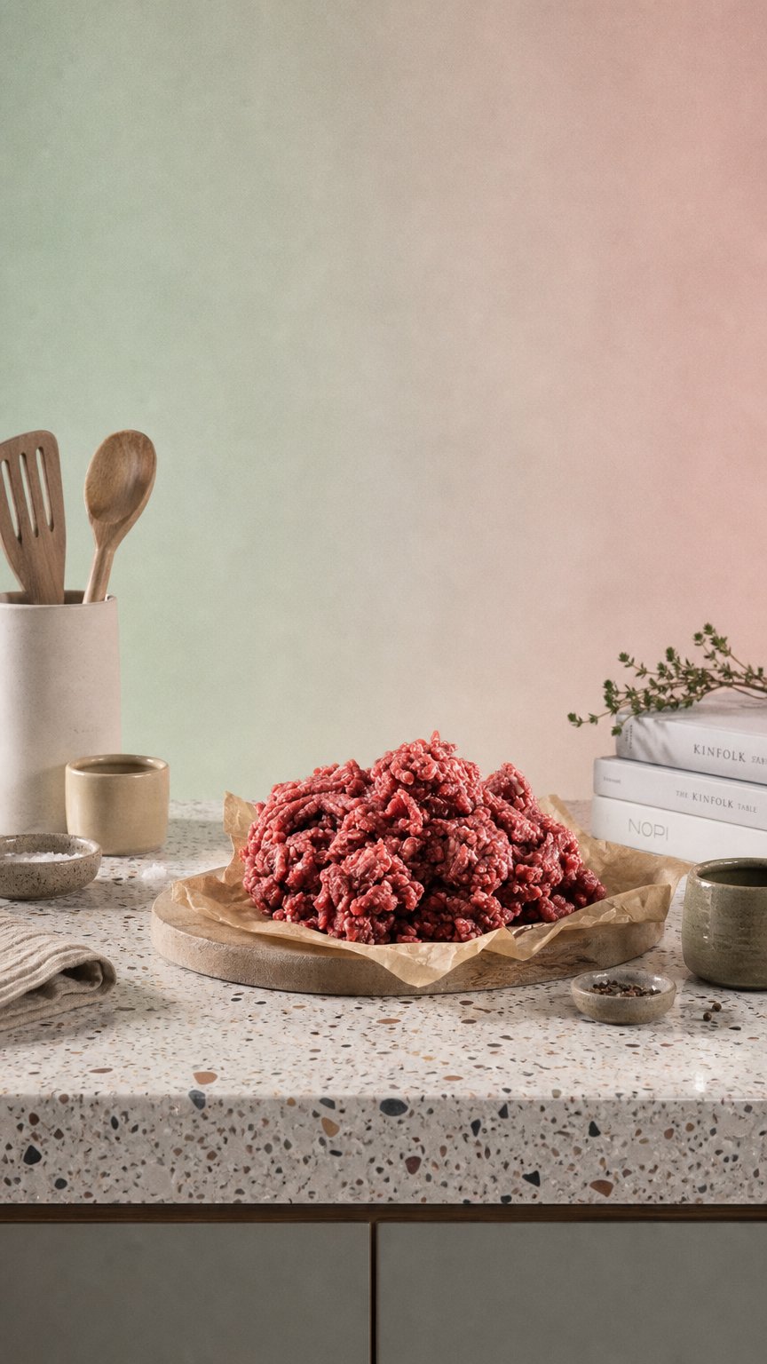 AI product shot of Grass Fed Beef