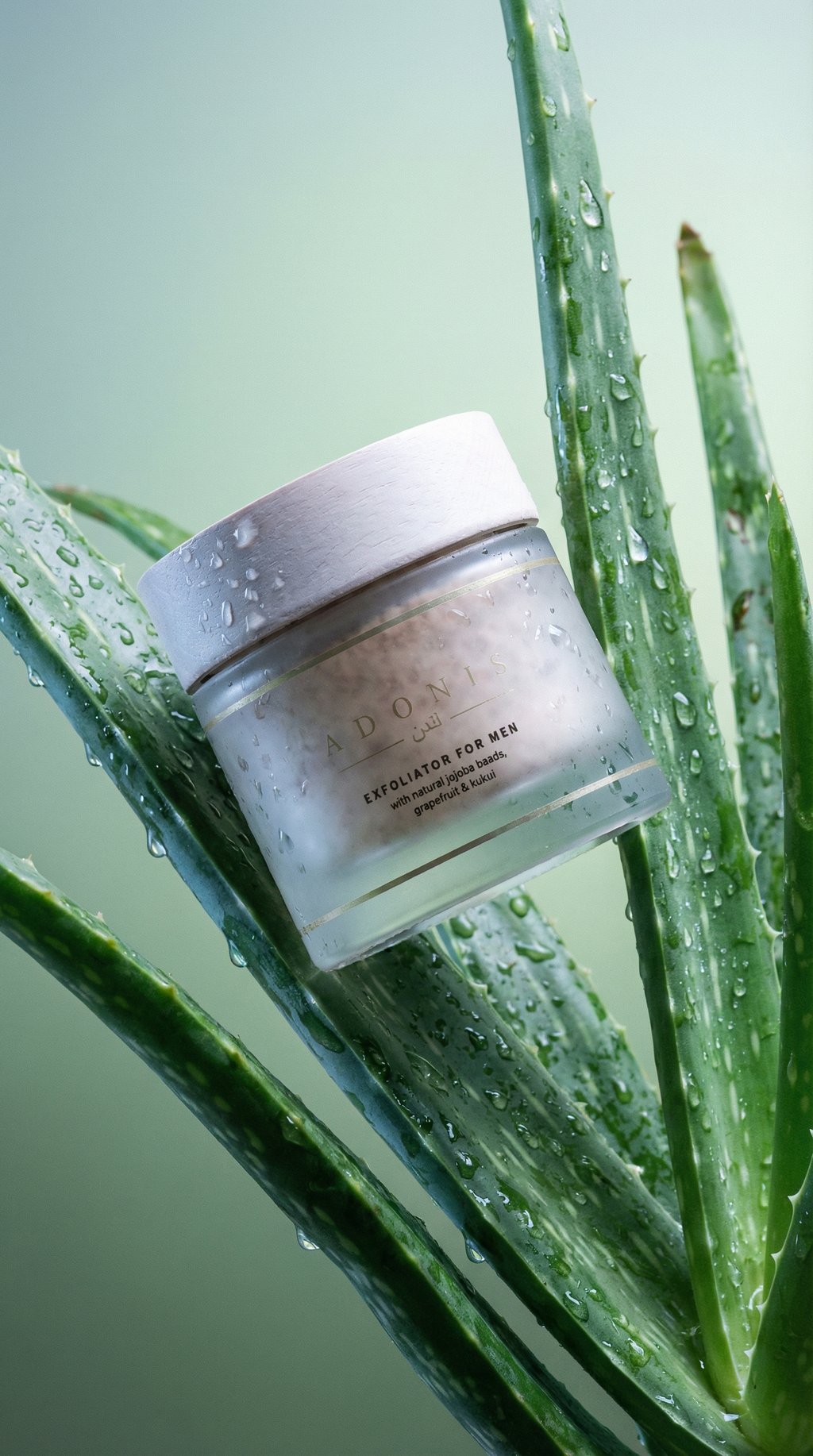 AI product shot of Exfoliator for Men