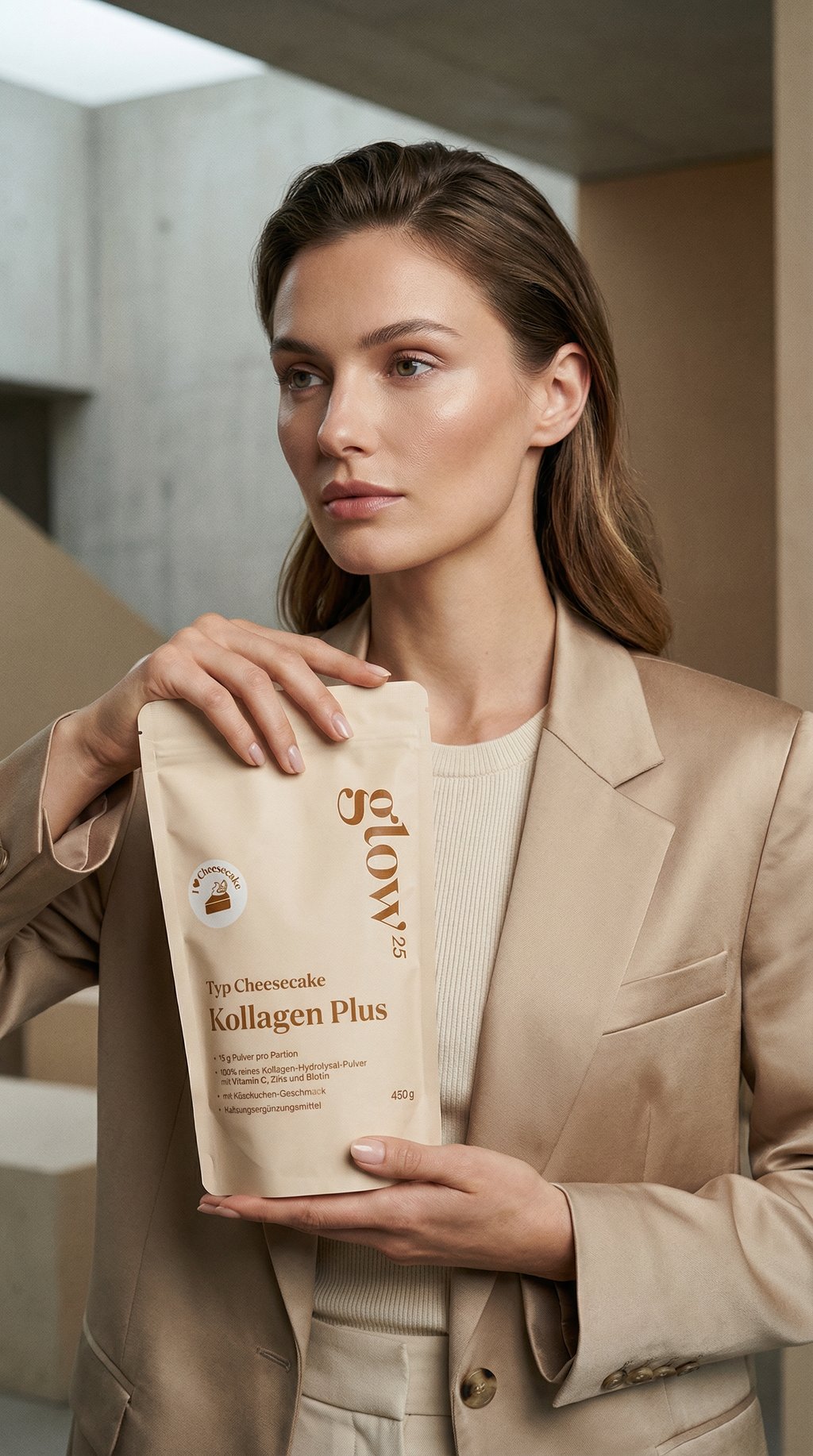 AI product shot of Glow25 Kollagen Plus