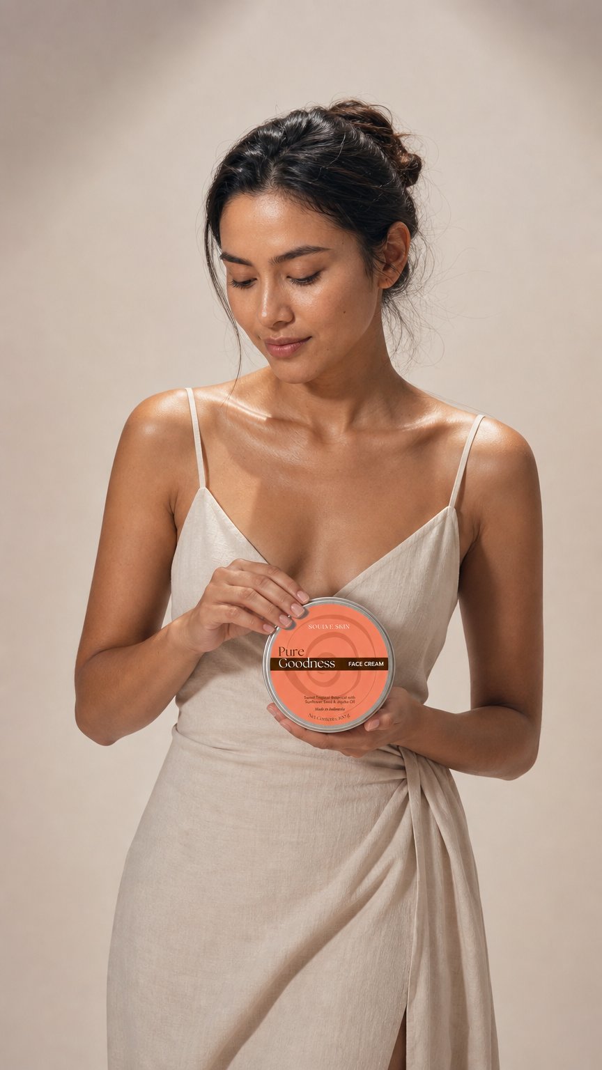 AI product shot of Soulve Pure Goodness Facial Cream