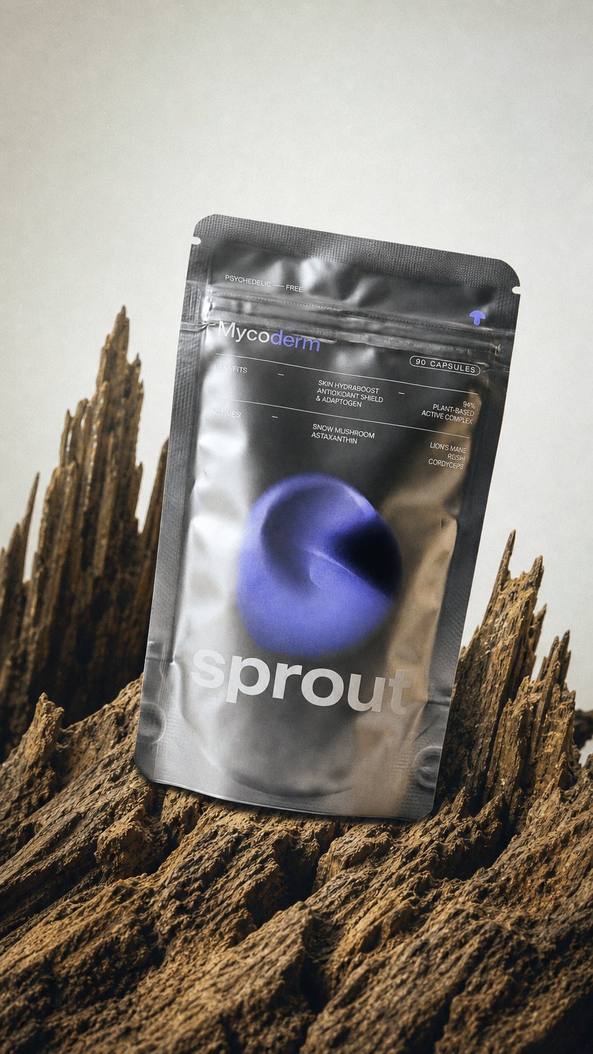 AI product shot of Mycoderm