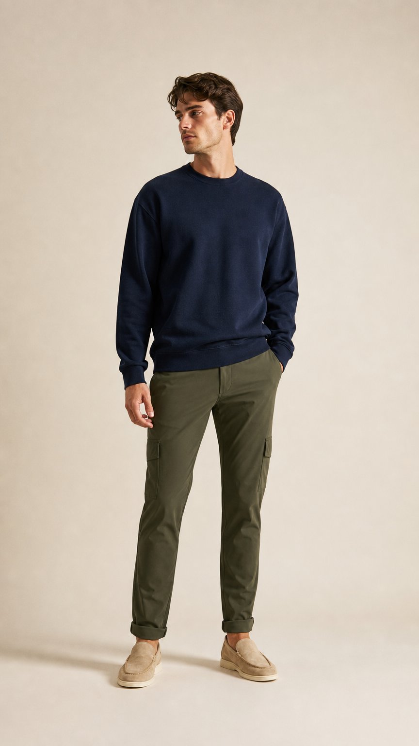 AI product shot of Pantalon kaki stretch CONOR LESCADA