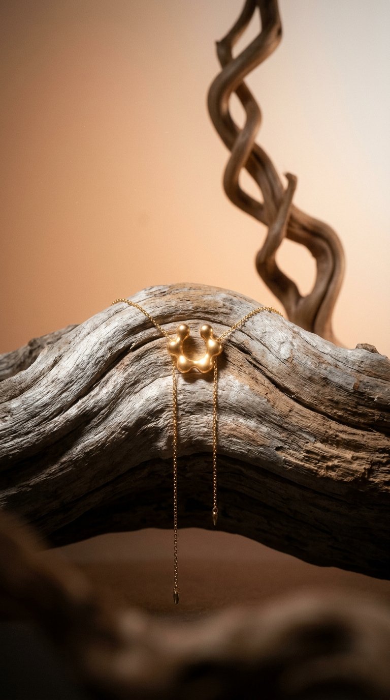 AI product shot of MALVA 7-IN-1 CUFF-NECKLACE IN STERLING SILVER