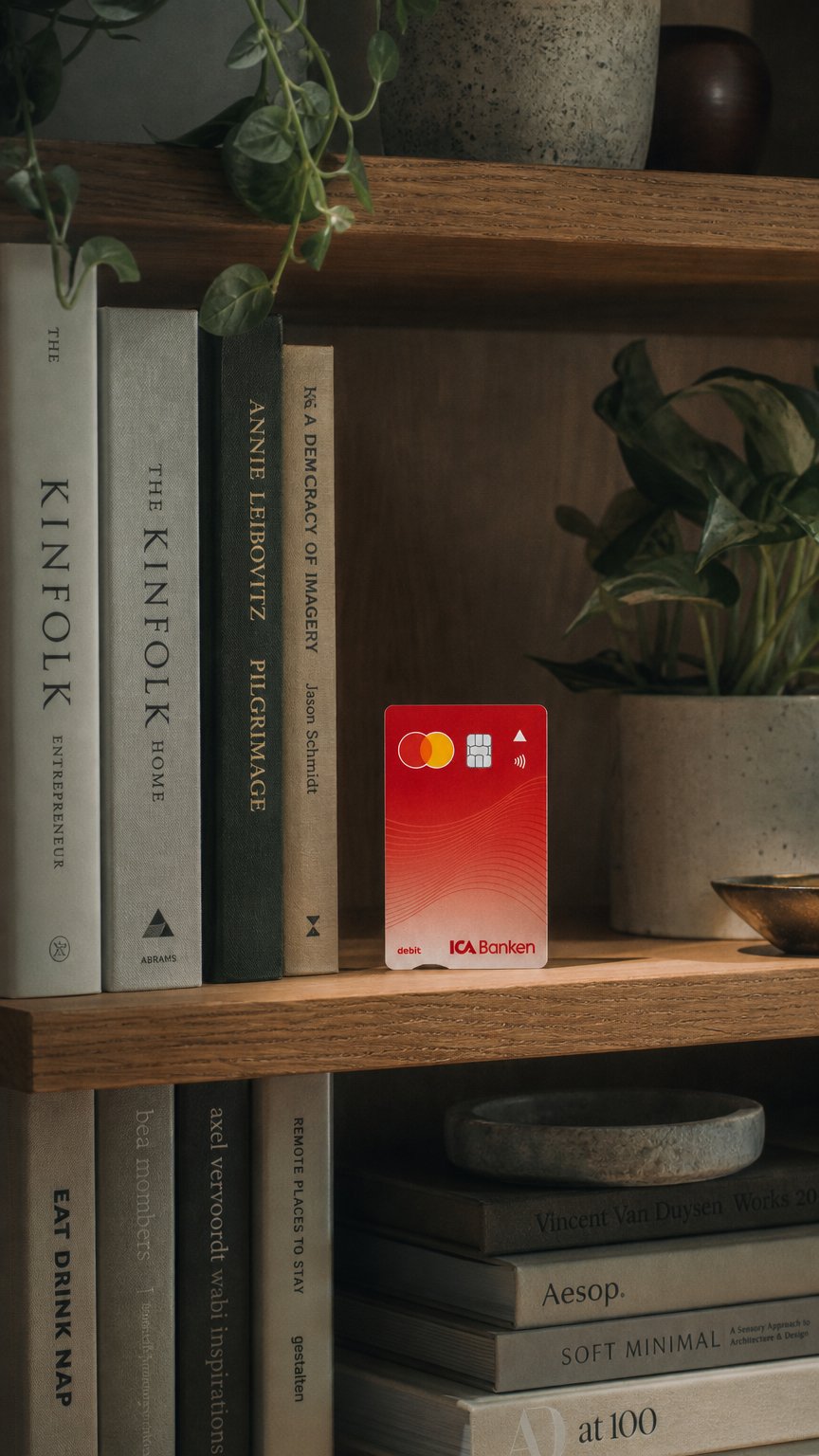 AI product shot of Bankkort