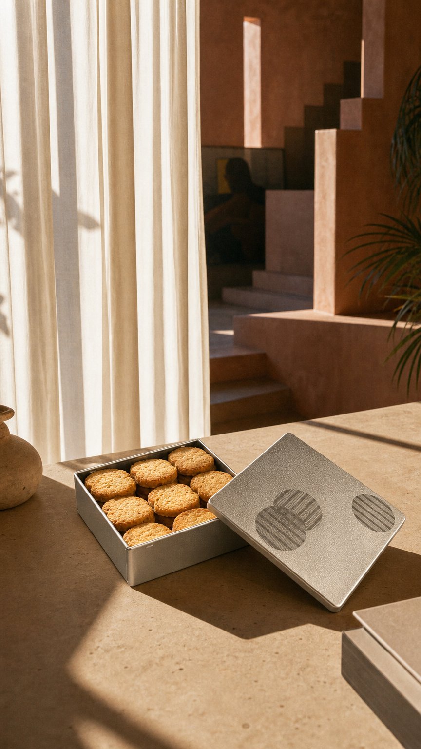 AI product shot of Parmigiano-Reggiano Biscuits (24 pieces)