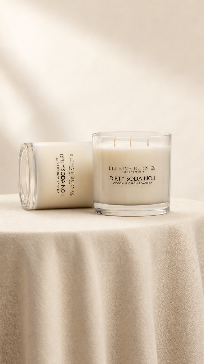 AI product shot of Dirty Soda No. 1 - Coconut Cream & Vanilla
