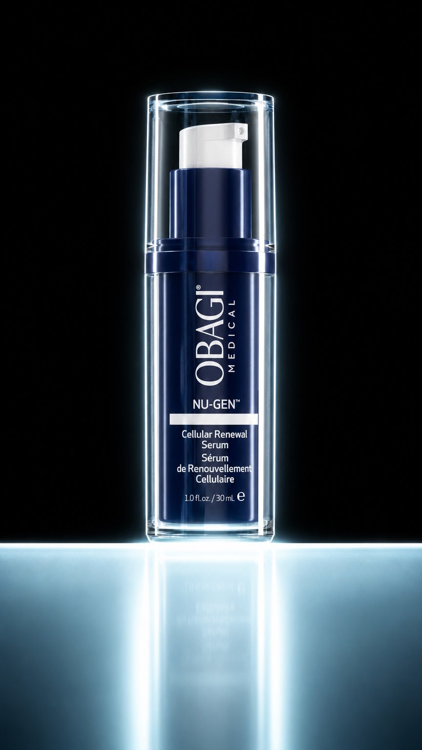 AI product shot of OBAGI NU-GEN™ CELLULAR RENEWAL SERUM