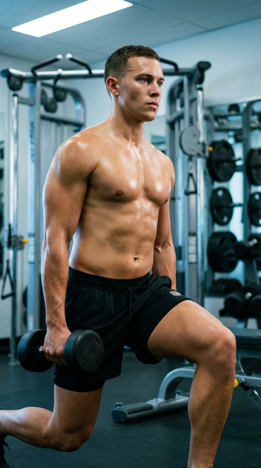 AI product shot of Eaze Technical No-Chafe Short