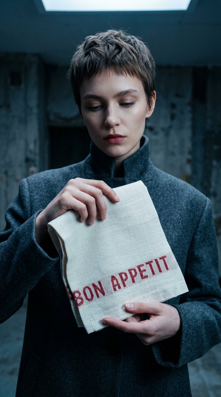 AI product shot of Bon Appetit Napkin