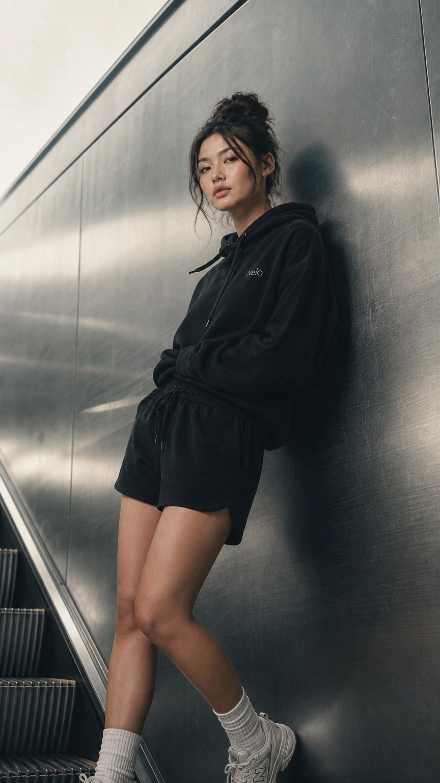 AI product shot of Pre-order Lux Spacer Pullover Hoodie