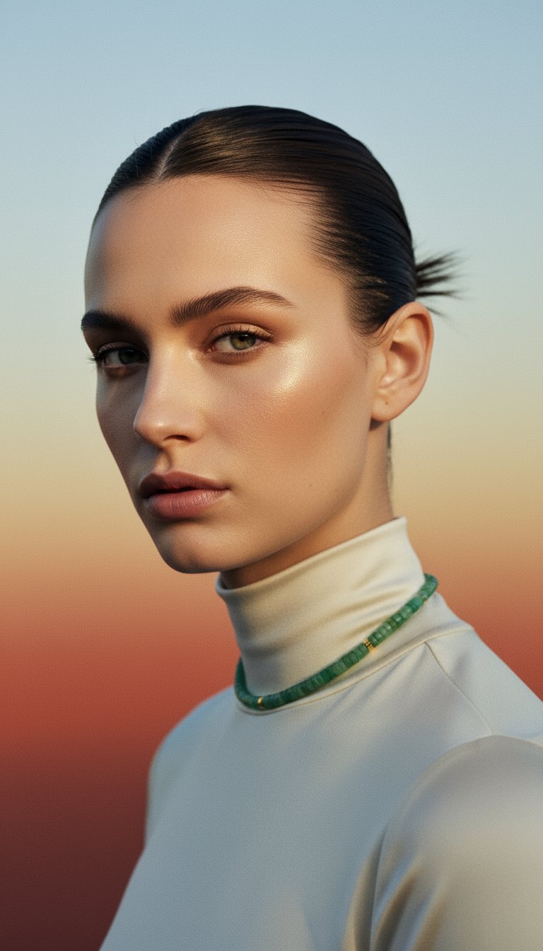 AI product shot of Eden Rope Necklace
