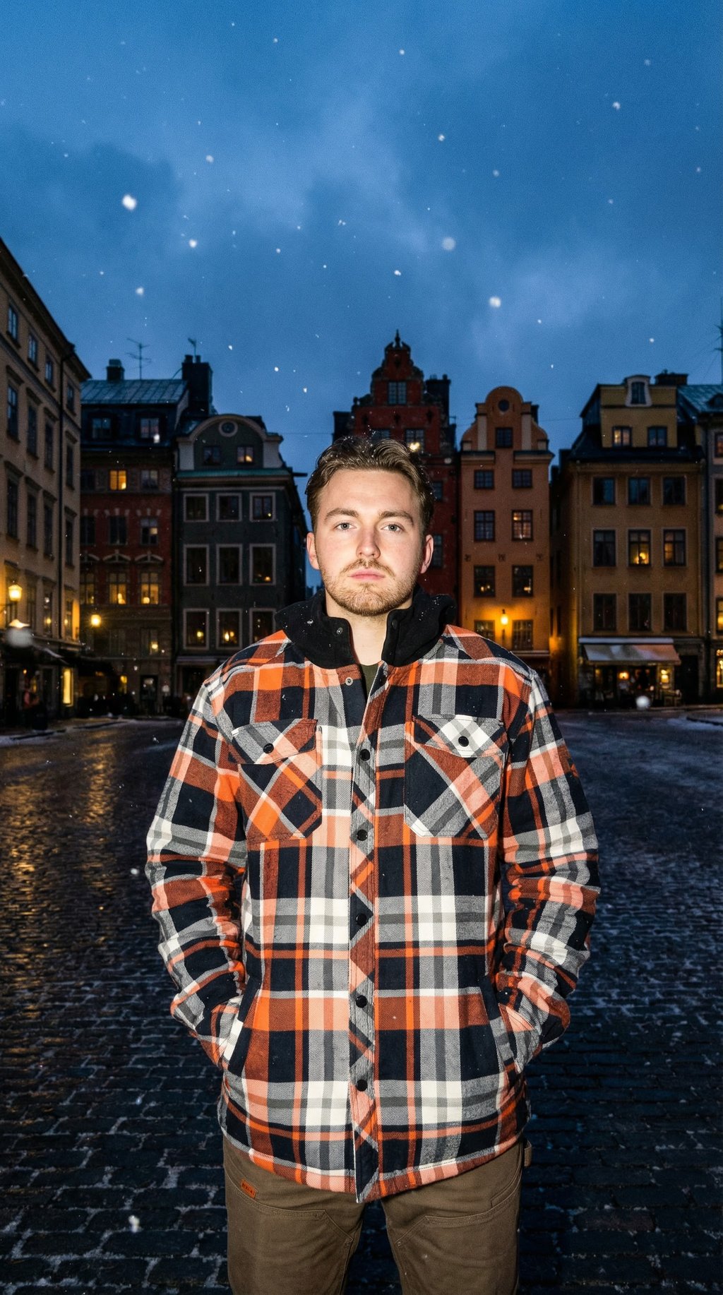 AI product shot of The BRUNT Flannel Jacket