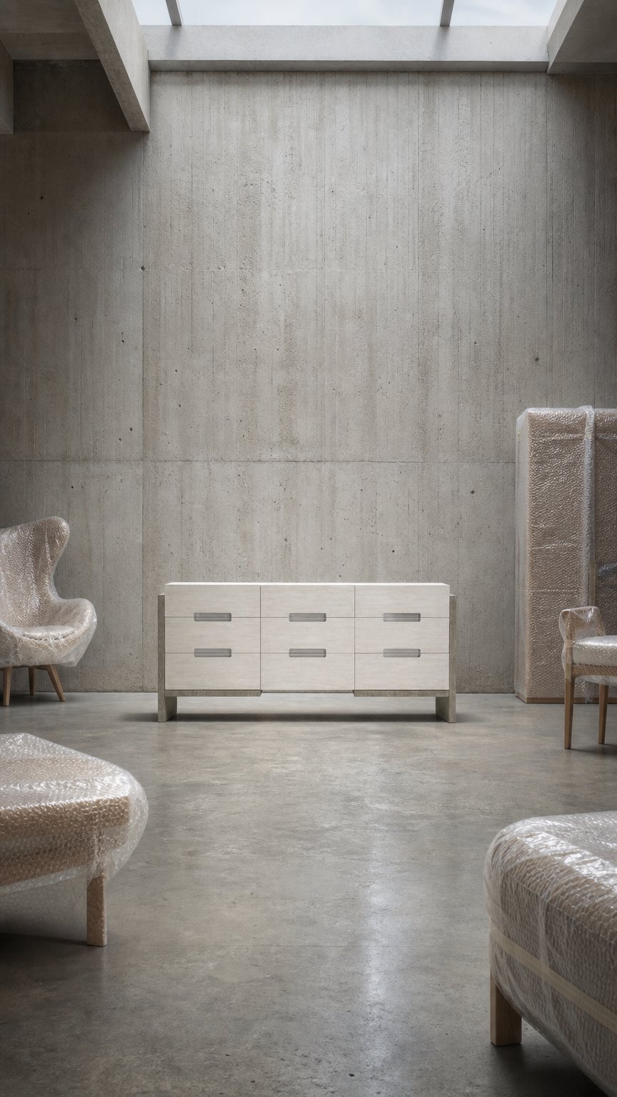 AI product shot of Foundations Dresser