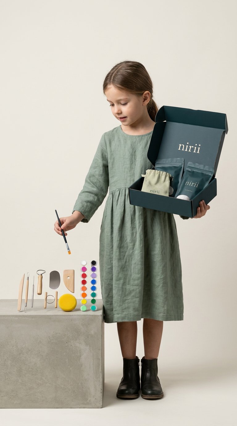 AI product shot of The Air Dry Clay Kit, Duo