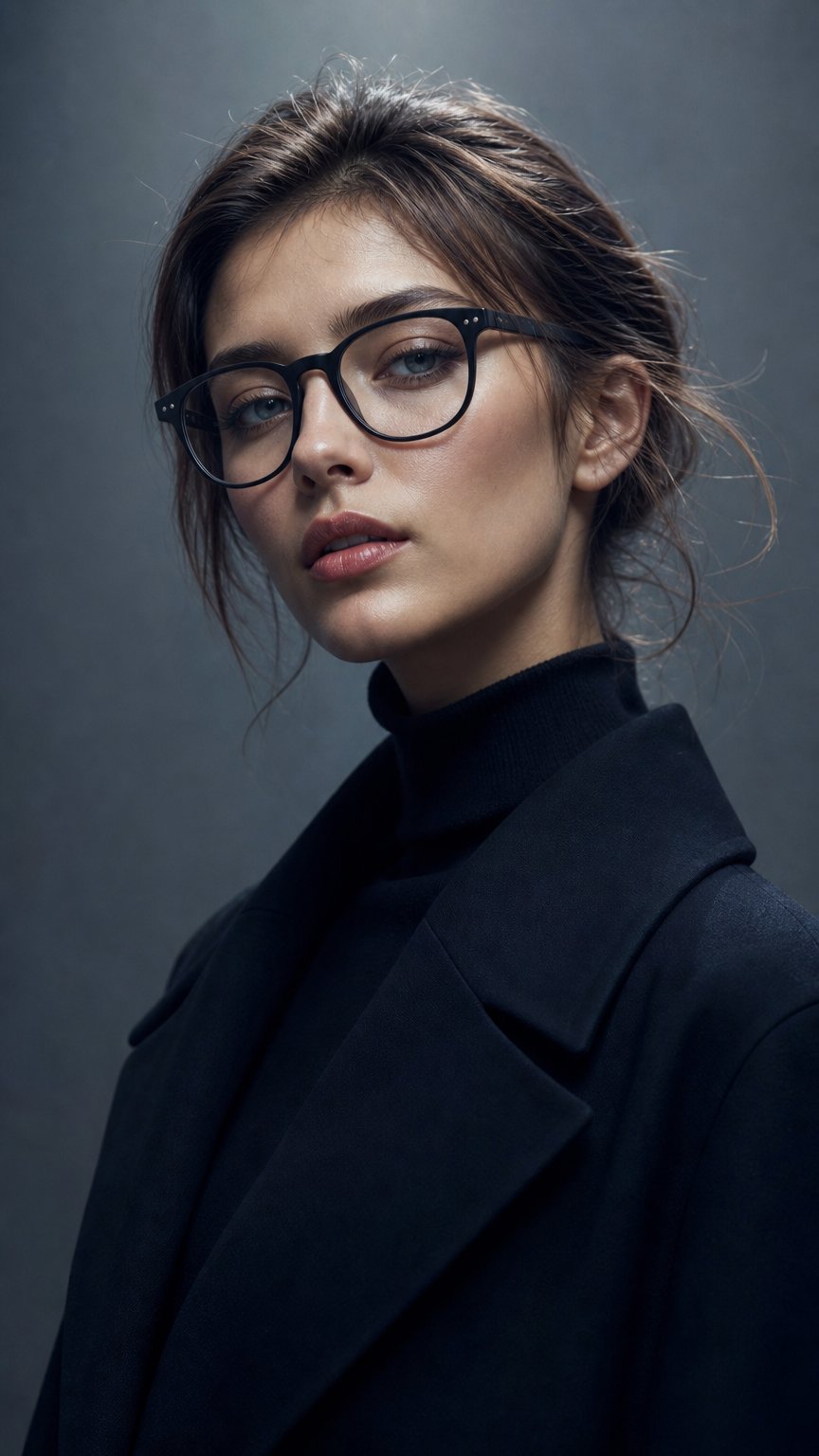 AI product shot of ScreenTime Billie Computer Glasses - Black - Prescription