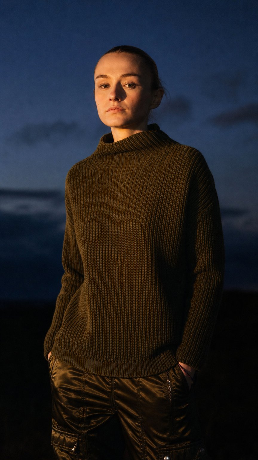 AI product shot of OLIWKOWY SWETER MARC O’POLO VINTAGE 90′