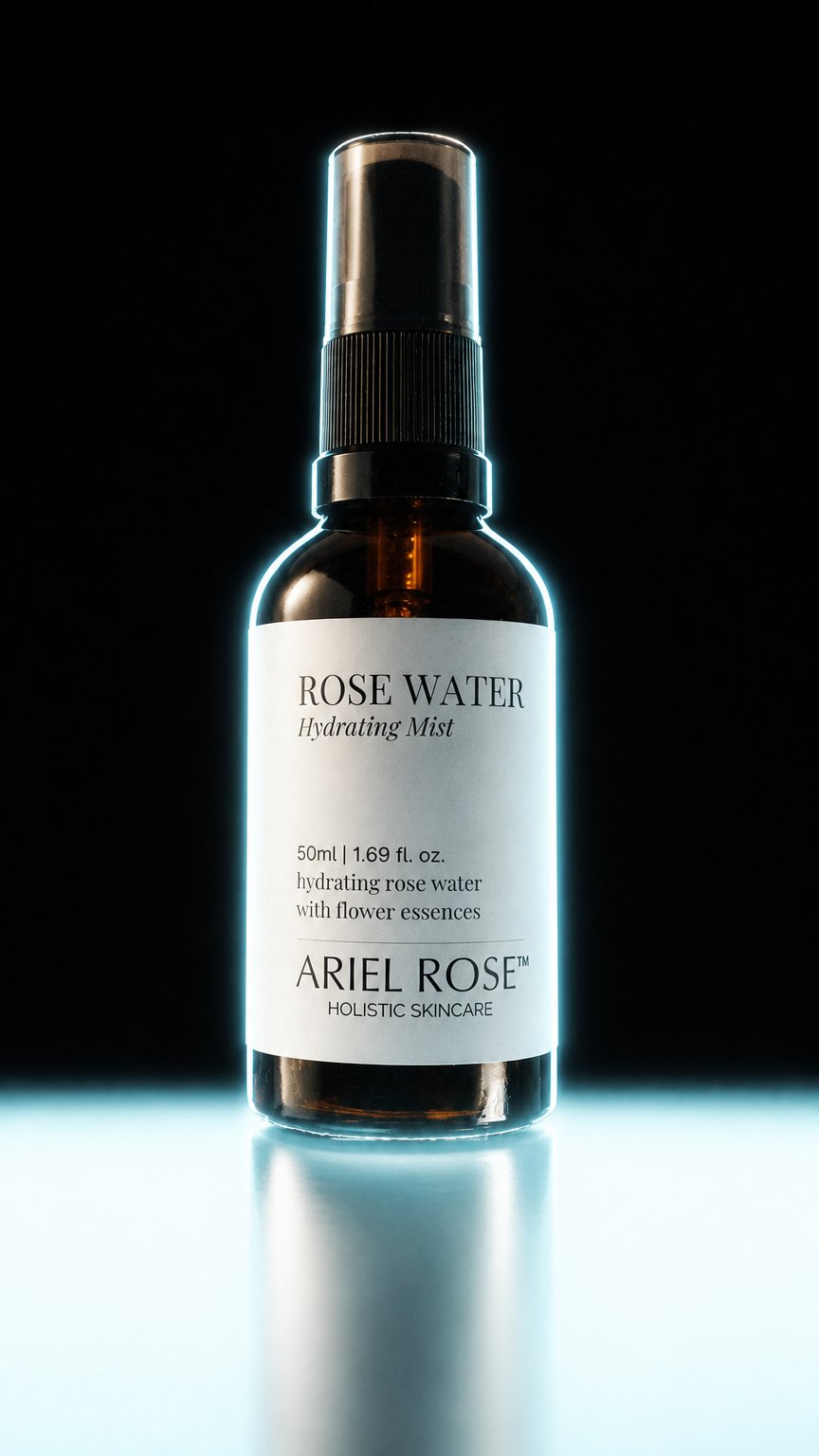 AI product shot of Rose Water Hydrating Mist