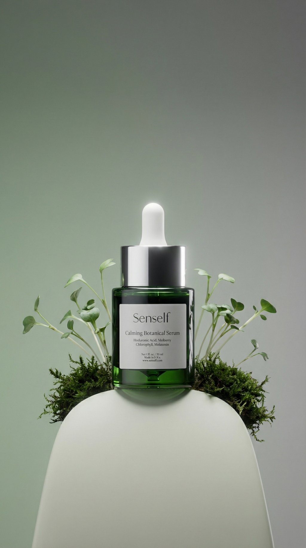 AI product shot of Calming Botanical Serum
