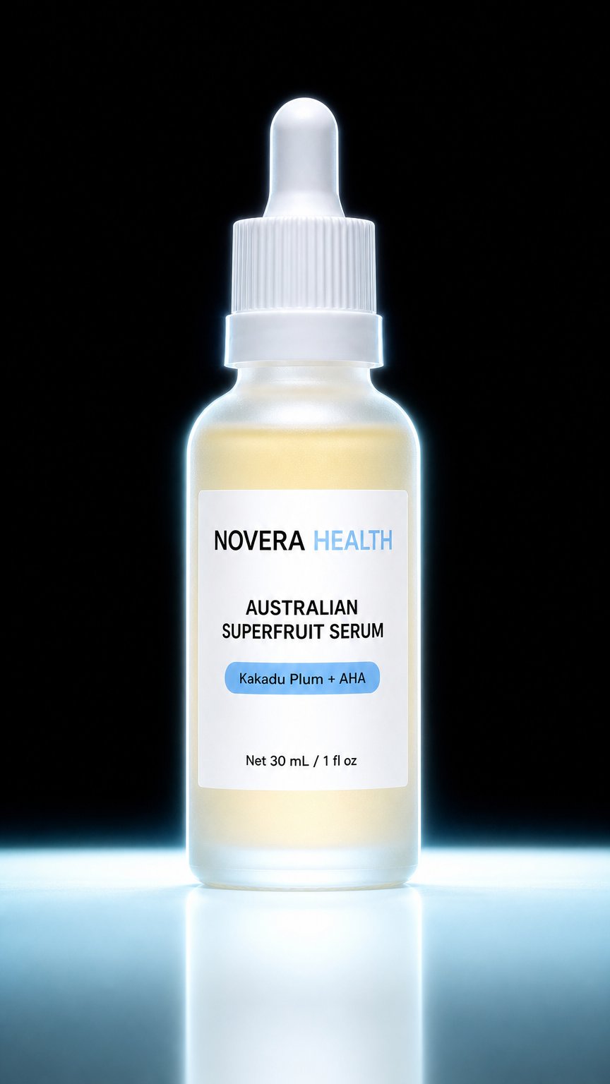 AI product shot of Novera Australian Superfruit Serum