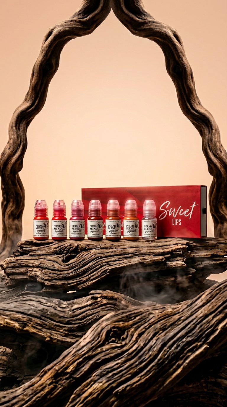 AI product shot of Perma Blend Sweet Lip Pigment Set