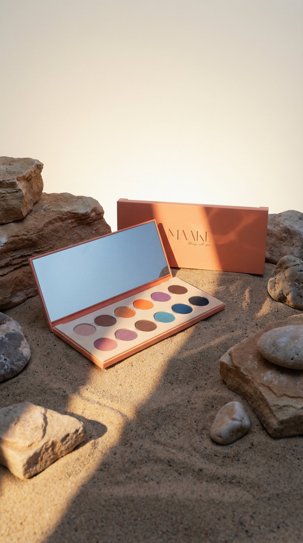 AI product shot of 12 SHADE EYESHADOW PALETTE