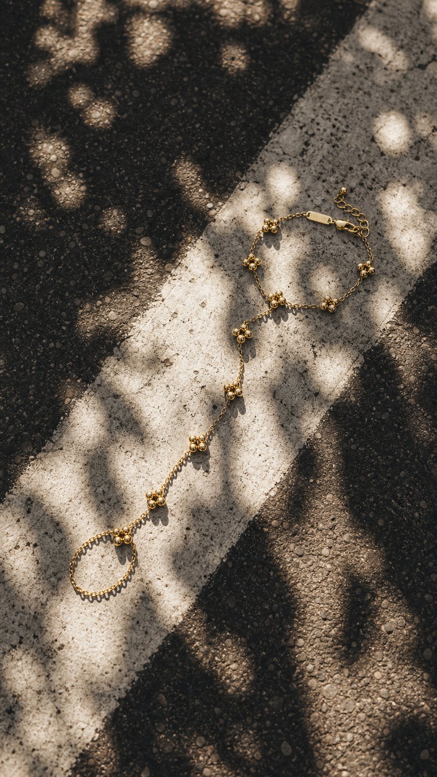 AI product shot of Ravi Hand Chain