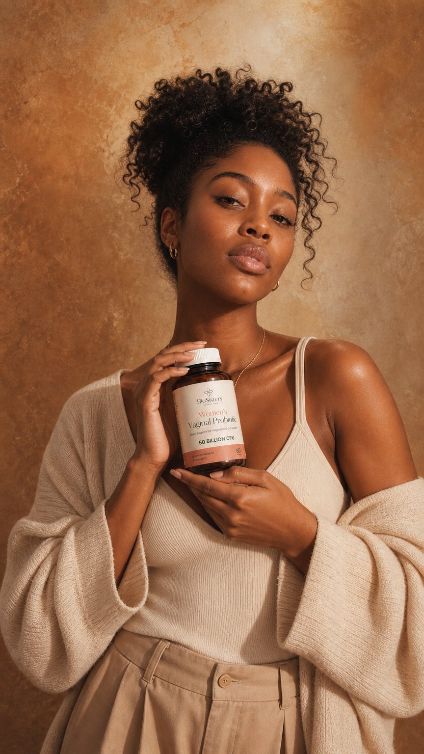 AI product shot of Daily support for vaginal health
