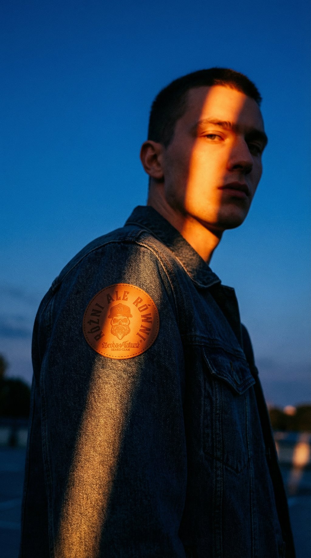 AI product shot of Naszywka skóra brąz RaR (PROMOCJA)