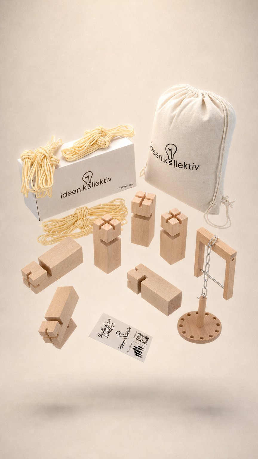 AI product shot of Fröbelturm