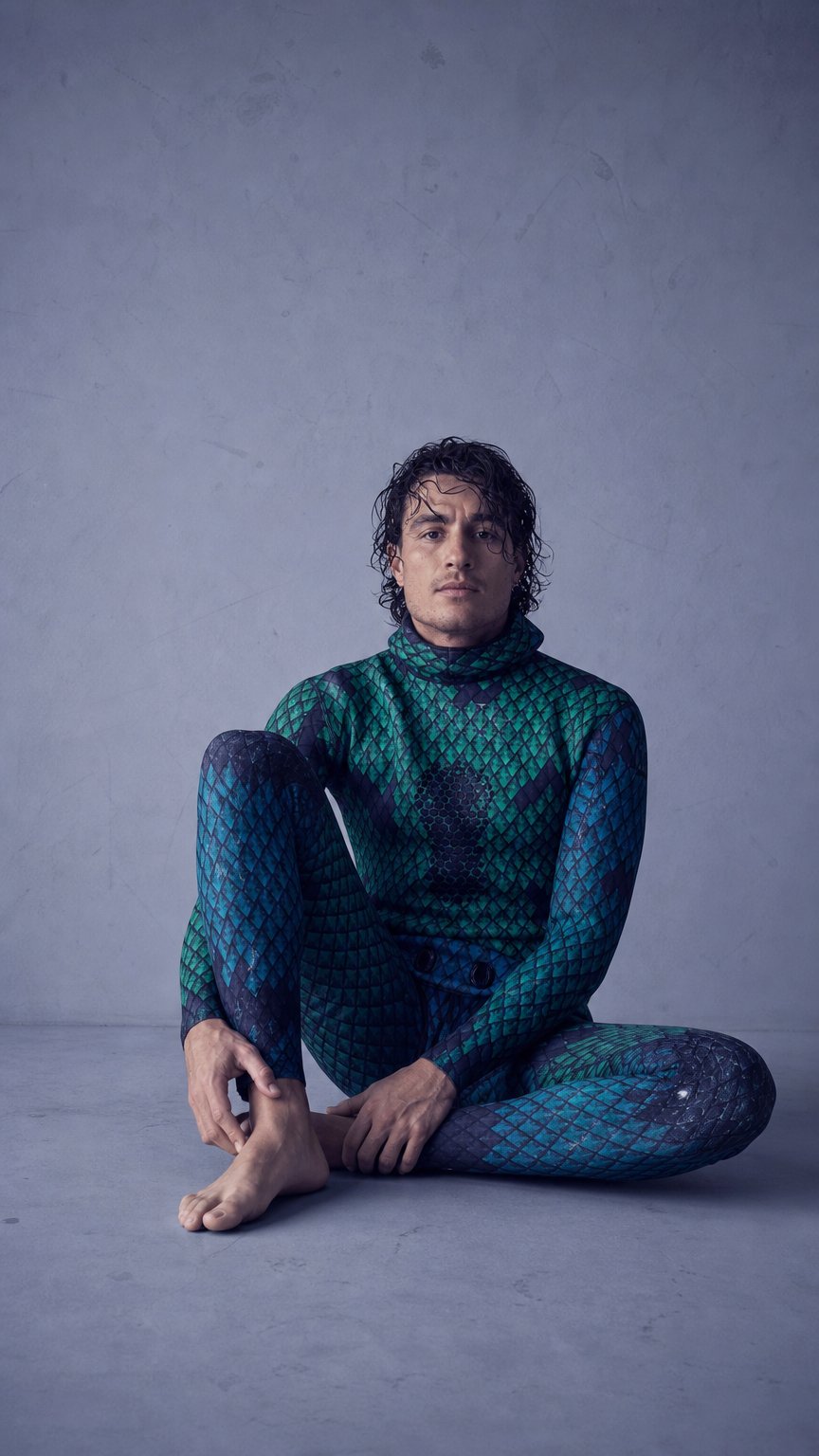 AI product shot of Aimrite Premium 5.0mm Spearfishing Wetsuit