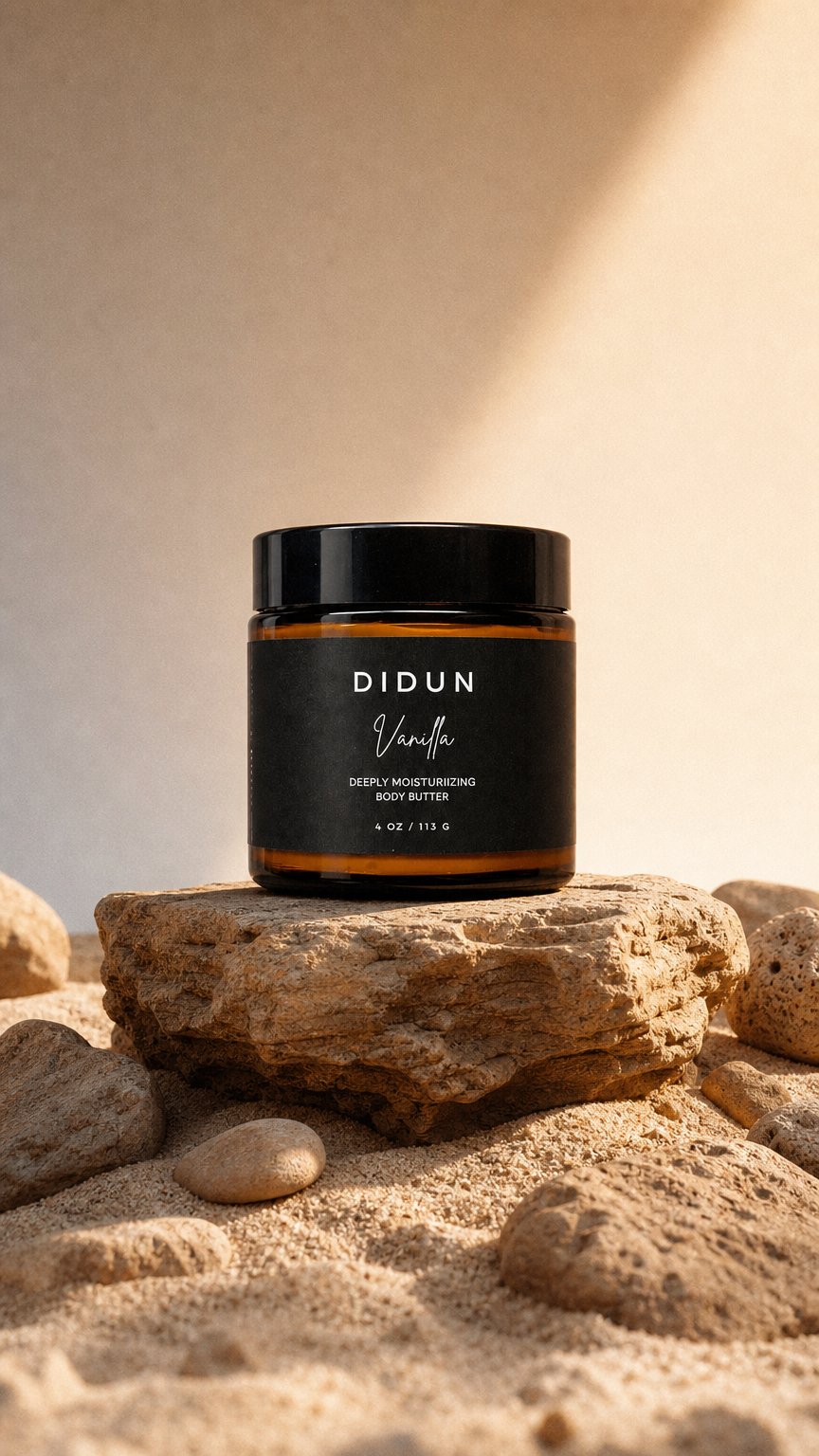 AI product shot of Didun - Vanilla Body Butter