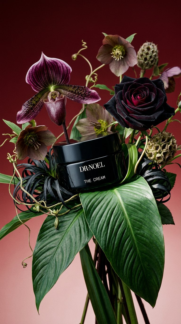 AI product shot of Dr. Noel The Cream - Luxury Skincare - Molecular Science Renewal Cream