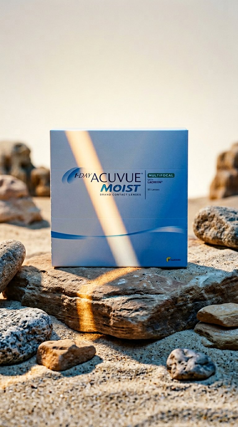 AI product shot of 1-Day Acuvue Moist Multifocal 90 Pack