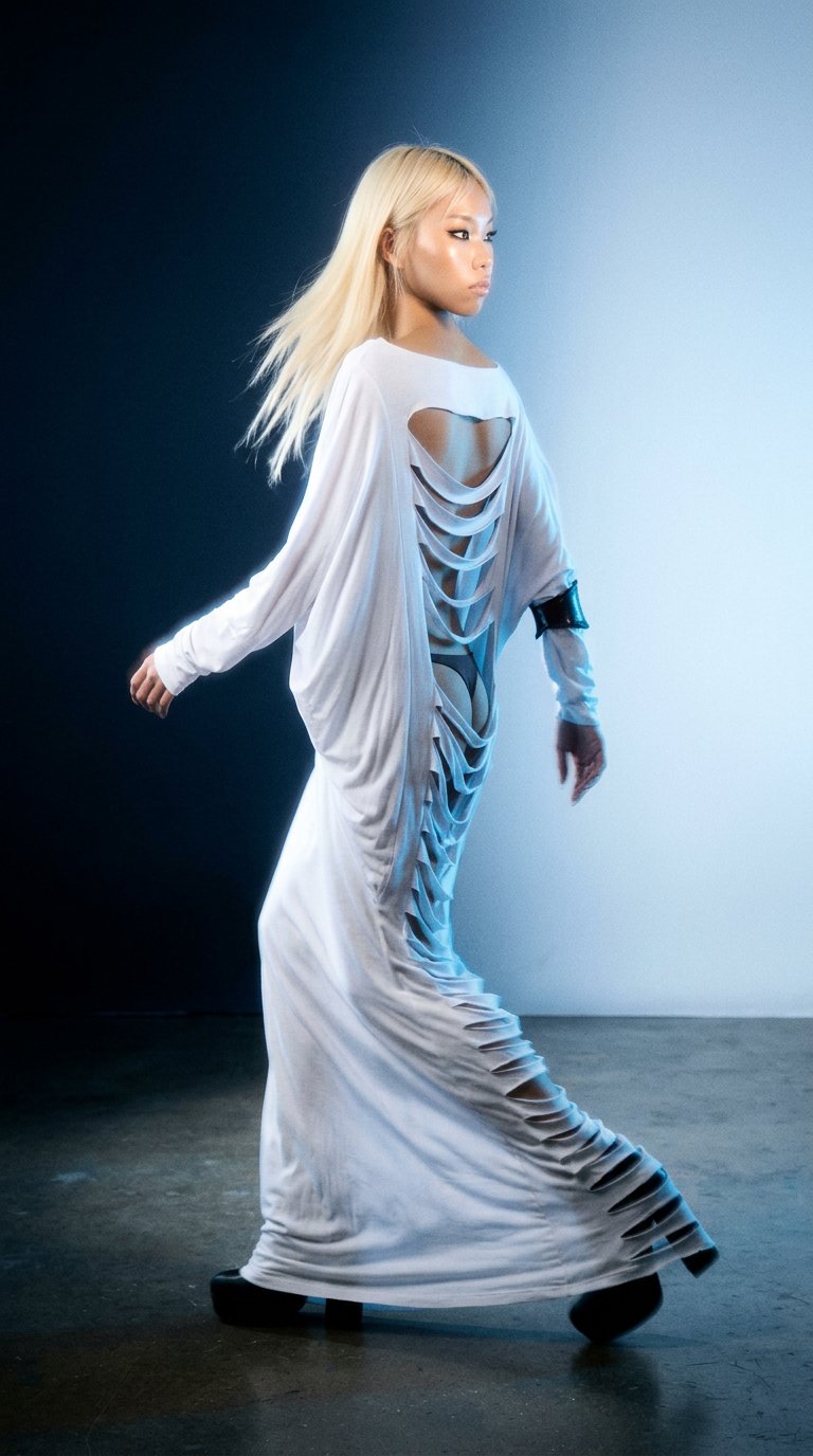 AI product shot of SPINAL DRESS