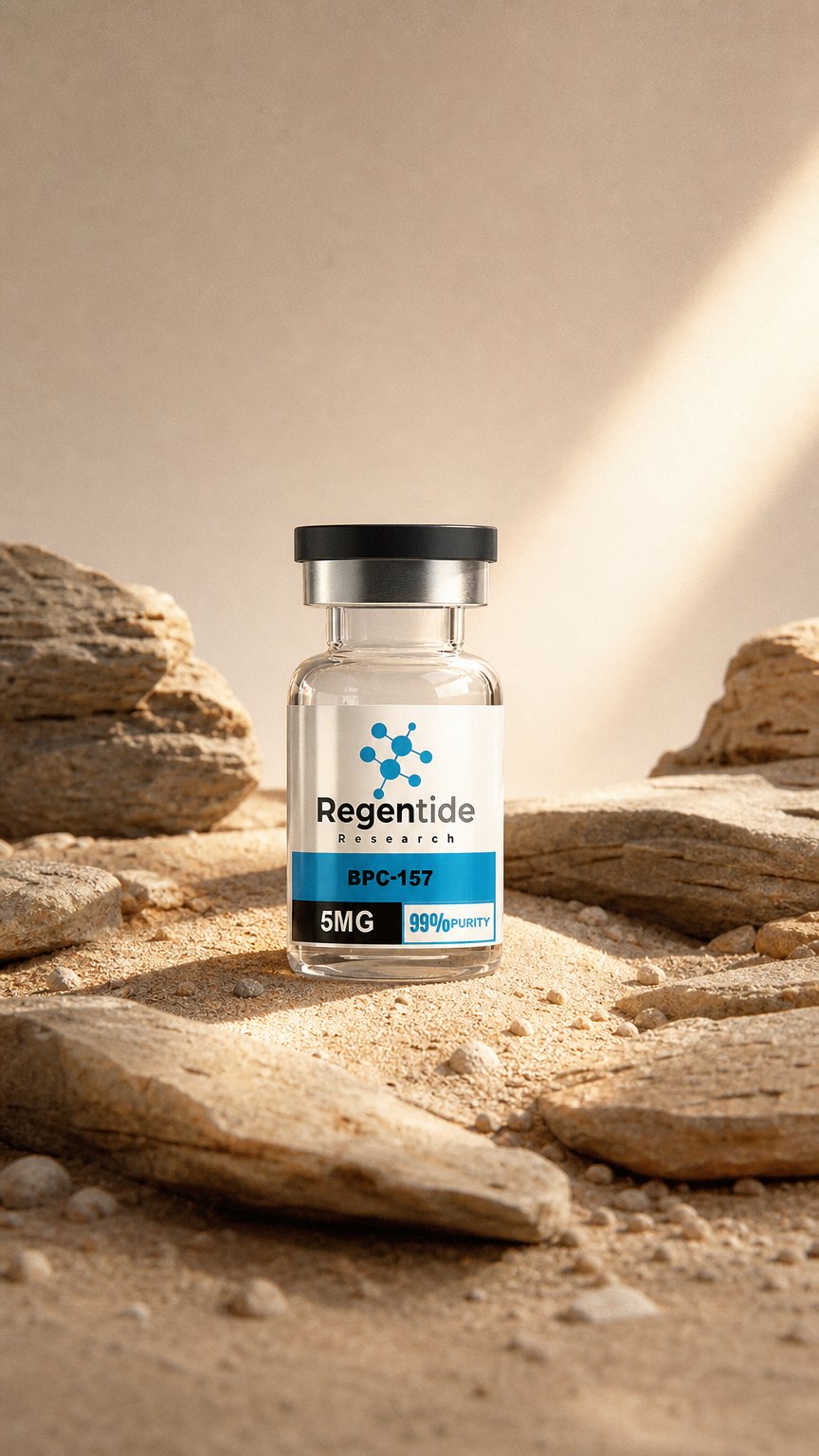 AI product shot of BPC-157 5mg
