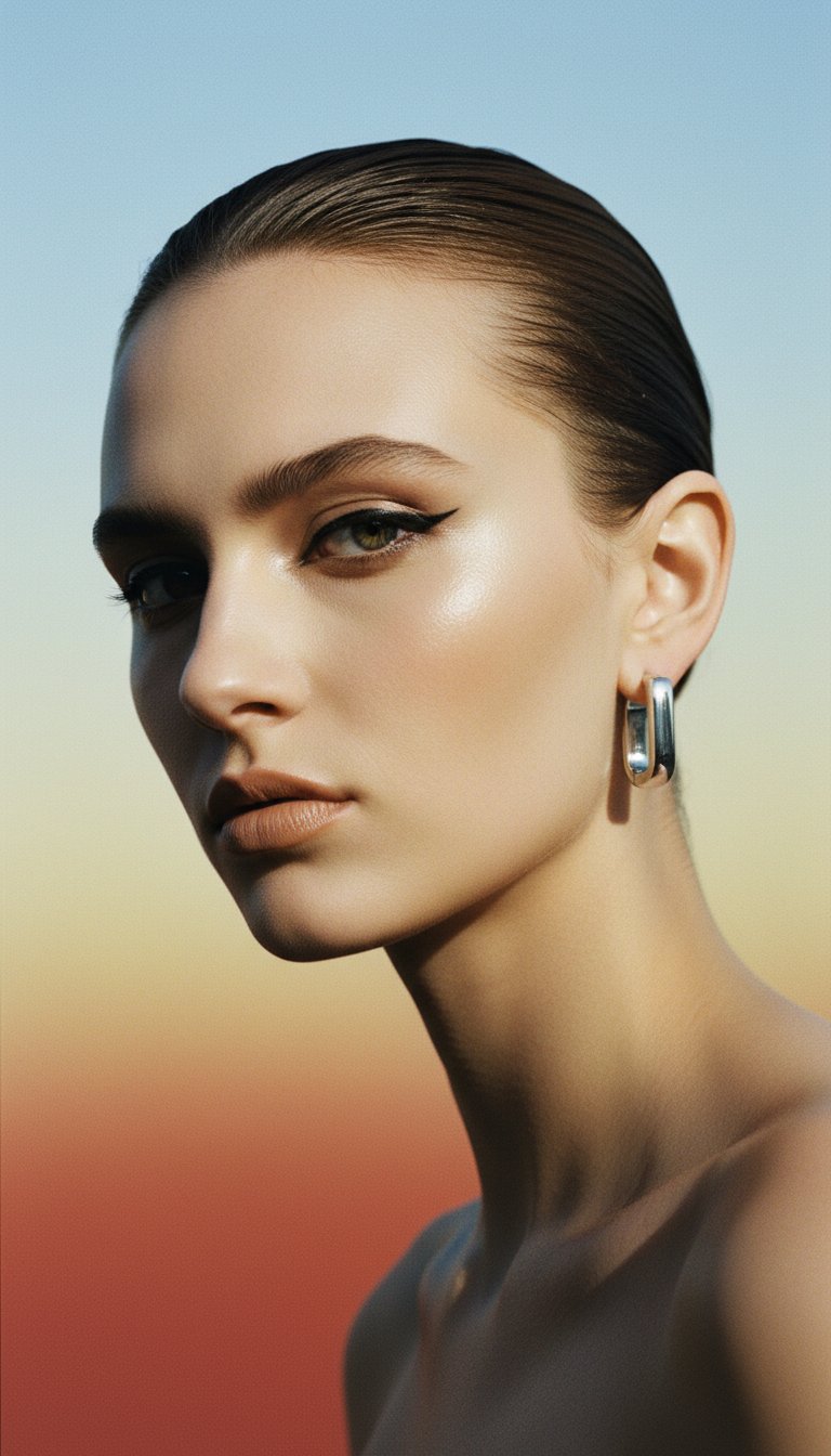 AI product shot of Creolen silber GEO small