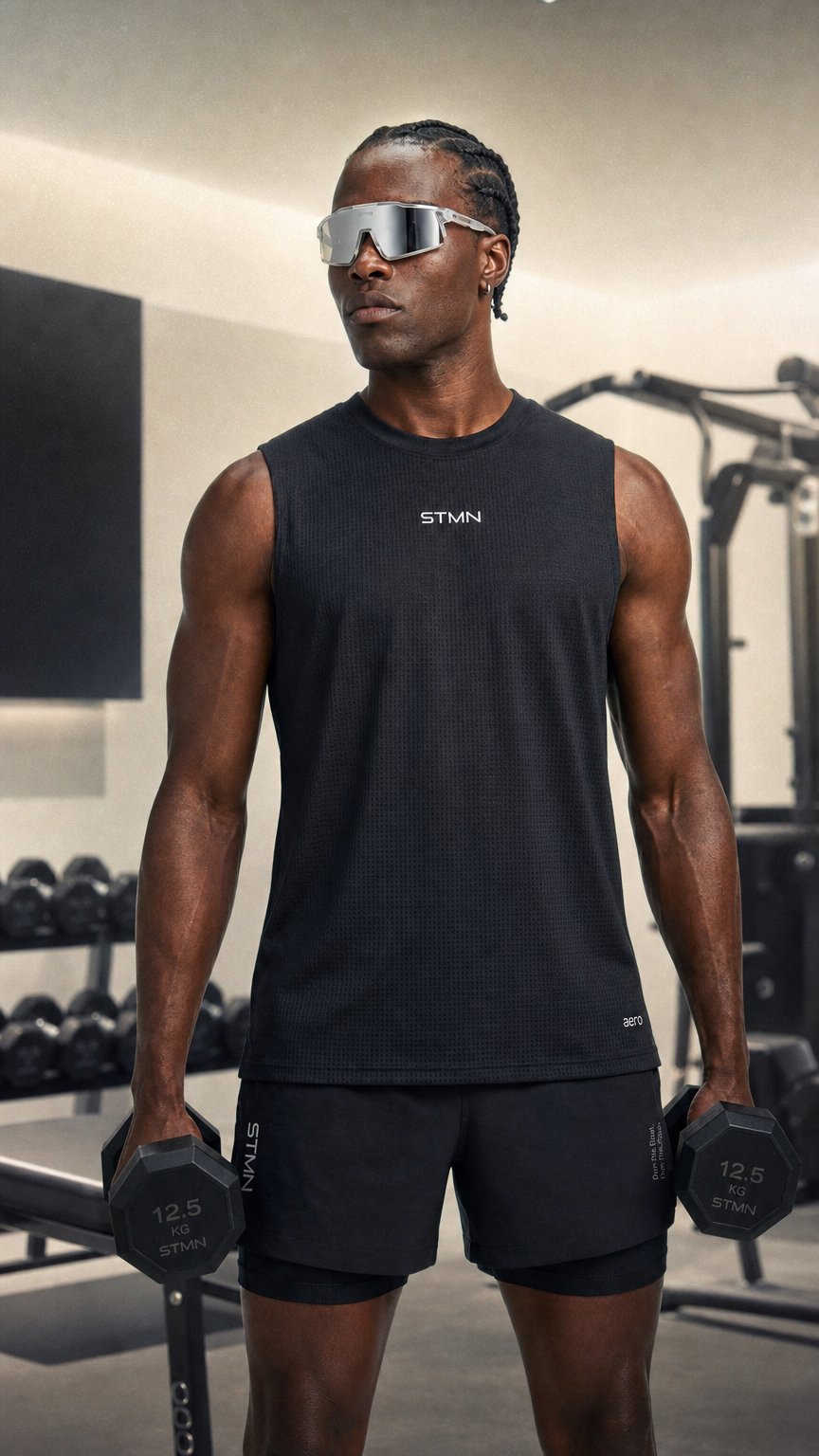 AI product shot of PRE-ORDER Canotta AERO Nero Uomo