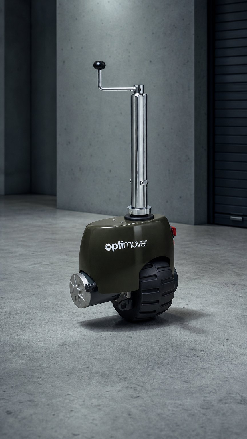 AI product shot of Optimover V3 Remote Control Jockey Wheel