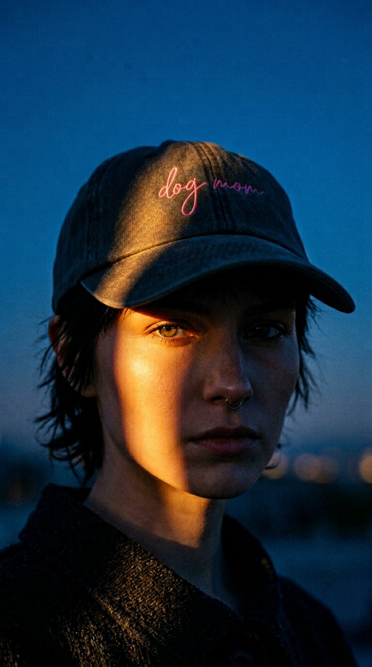 AI product shot of Dogmom Cap Vintage