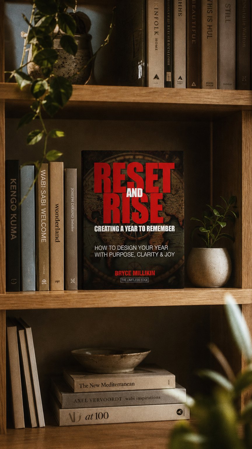 AI product shot of Reset & Rise - eBook
